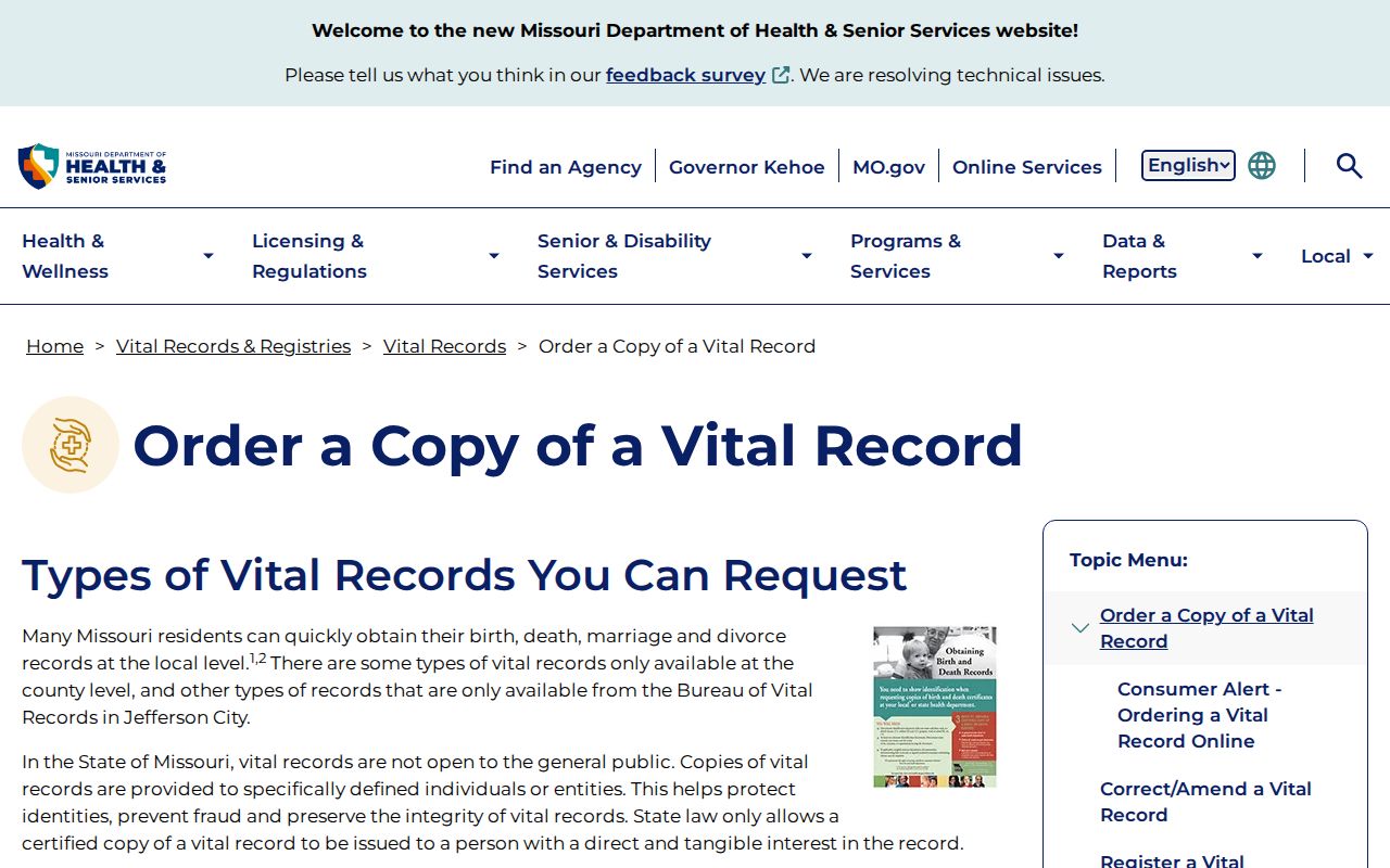 Greene County resident lookup Missouri vital-record access